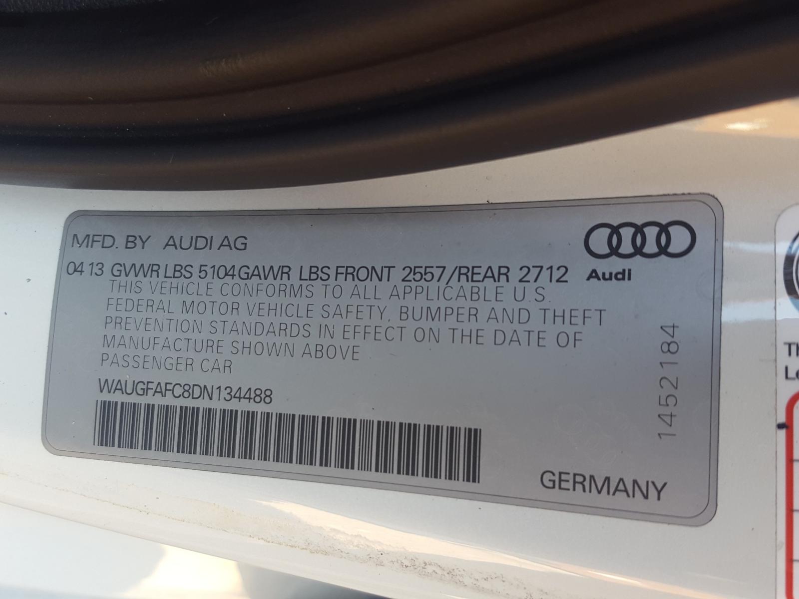 Photo 9 VIN: WAUGFAFC8DN134488 - AUDI A6 PREMIUM 