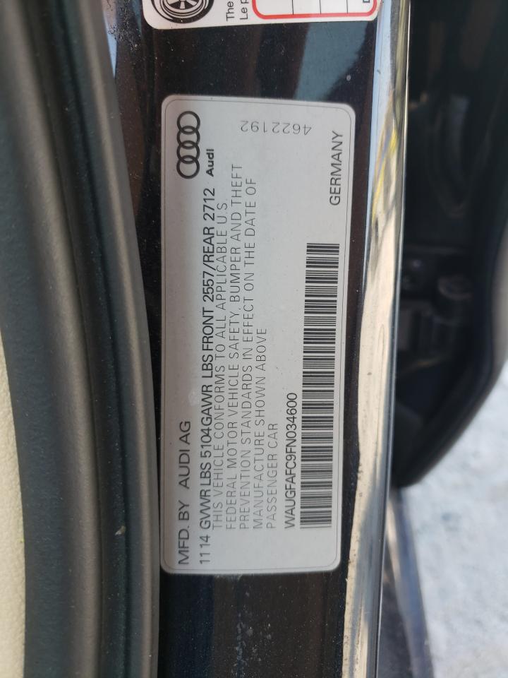 Photo 11 VIN: WAUGFAFC9FN034600 - AUDI A6 