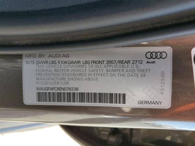 Photo 9 VIN: WAUGFAFCXEN076238 - AUDI A6 