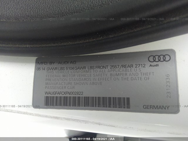 Photo 8 VIN: WAUGFAFCXFN002822 - AUDI A6 