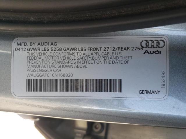 Photo 11 VIN: WAUGGAFC1CN168820 - AUDI A6 PREMIUM 