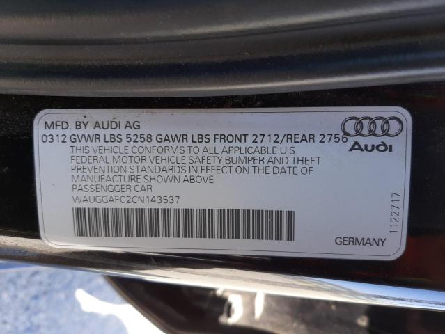 Photo 9 VIN: WAUGGAFC2CN143537 - AUDI A6 PREMIUM 