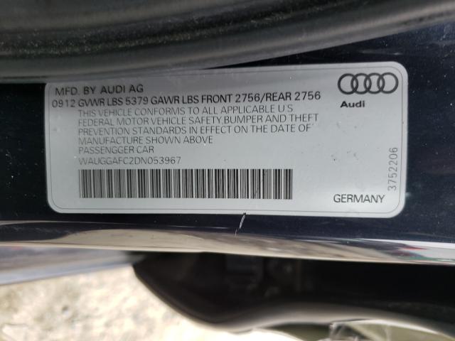 Photo 9 VIN: WAUGGAFC2DN053967 - AUDI A6 PREMIUM 