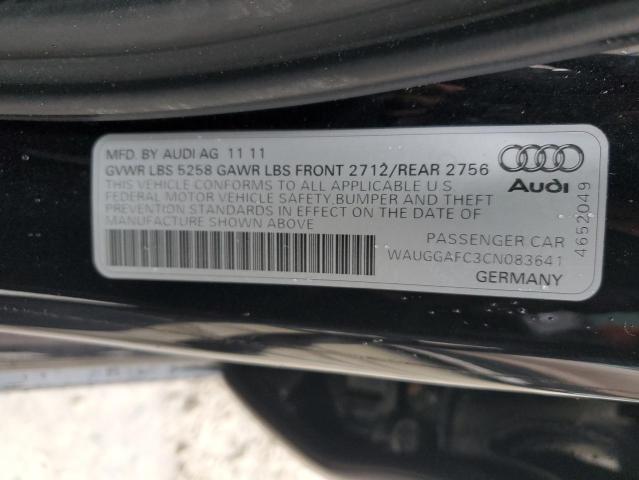 Photo 11 VIN: WAUGGAFC3CN083641 - AUDI A6 