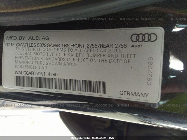 Photo 8 VIN: WAUGGAFC5DN114180 - AUDI A6 