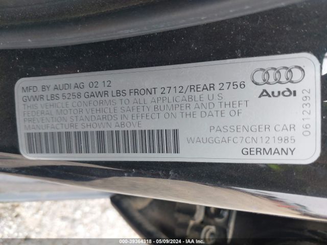 Photo 8 VIN: WAUGGAFC7CN121985 - AUDI A6 