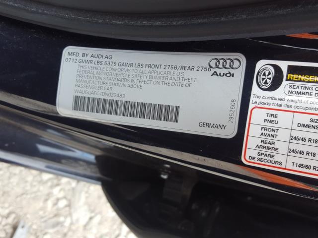 Photo 9 VIN: WAUGGAFC7DN032483 - AUDI A6 