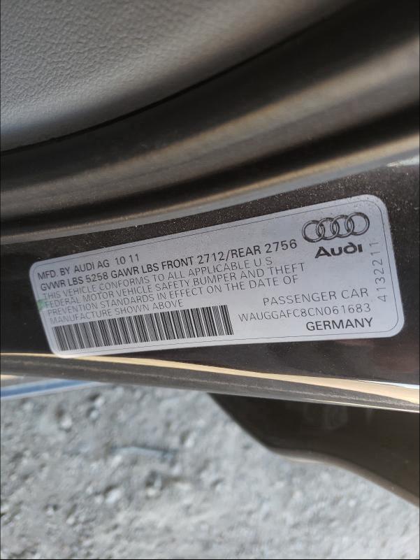 Photo 9 VIN: WAUGGAFC8CN061683 - AUDI A6 PREMIUM 