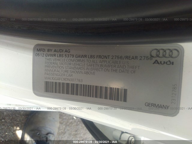 Photo 8 VIN: WAUGGAFC9DN007763 - AUDI A6 