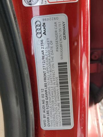 Photo 11 VIN: WAUGGBFC9CN135151 - AUDI A6 