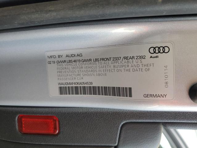 Photo 11 VIN: WAUGMAF40KA054539 - AUDI A4 PREMIUM 