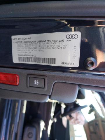 Photo 9 VIN: WAUGMAF41HN048170 - AUDI A4 ULTRA P 