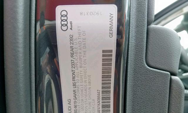 Photo 9 VIN: WAUGMAF41KA086447 - AUDI A4 