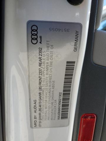 Photo 11 VIN: WAUGMAF41KN021302 - AUDI A4 