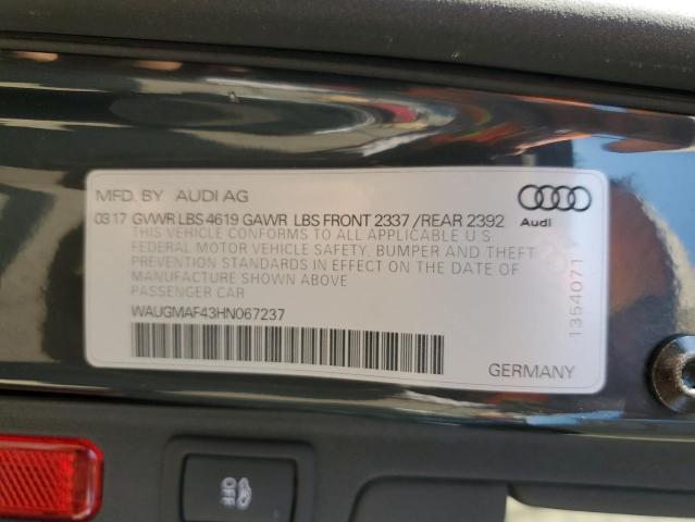 Photo 12 VIN: WAUGMAF43HN067237 - AUDI A4 ULTRA P 