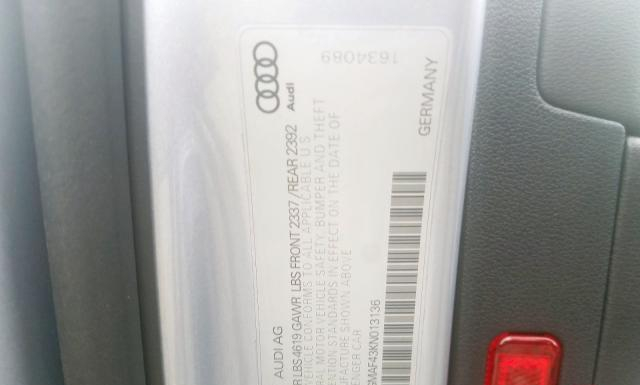 Photo 9 VIN: WAUGMAF43KN013136 - AUDI A4 