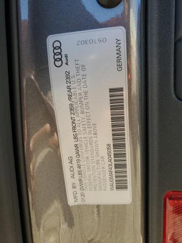 Photo 12 VIN: WAUGMAF43LA045058 - AUDI A4 PREMIUM 