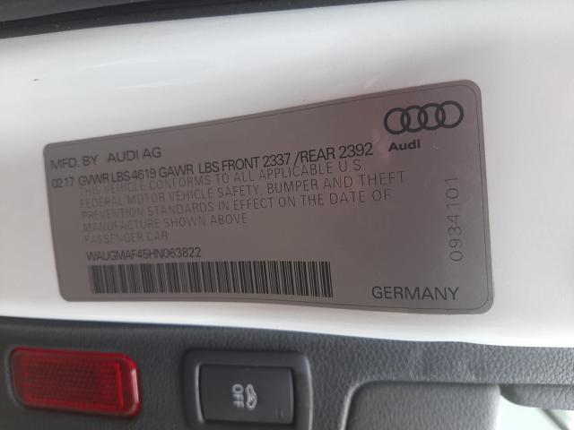 Photo 9 VIN: WAUGMAF45HN063822 - AUDI A4 