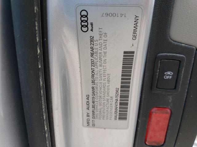 Photo 9 VIN: WAUGMAF47HA152962 - AUDI A4 ULTRA P 