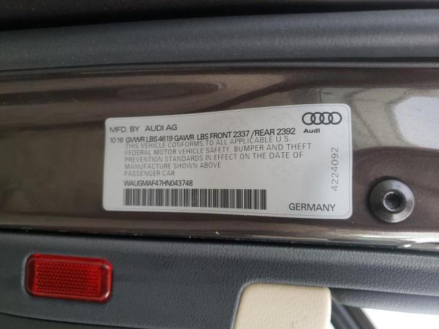 Photo 9 VIN: WAUGMAF47HN043748 - AUDI A4 ULTRA P 