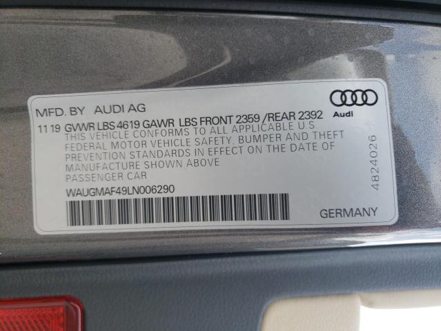 Photo 11 VIN: WAUGMAF49LN006290 - AUDI A4 