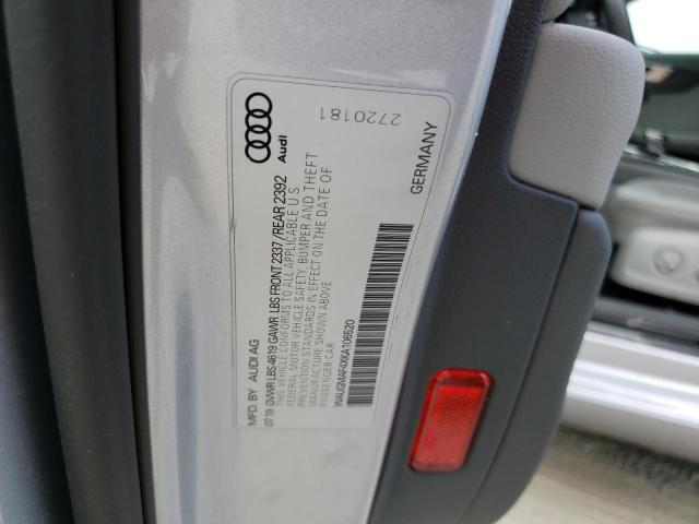 Photo 11 VIN: WAUGMAF4XKA106520 - AUDI A4 PREMIUM 