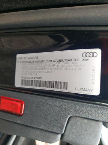 Photo 11 VIN: WAUGMAF4XLA038804 - AUDI A4 