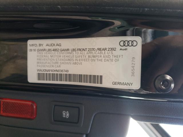 Photo 9 VIN: WAUGNAF40HN036749 - AUDI A4 