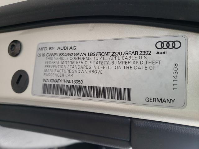 Photo 9 VIN: WAUGNAF41HN013058 - AUDI A4 