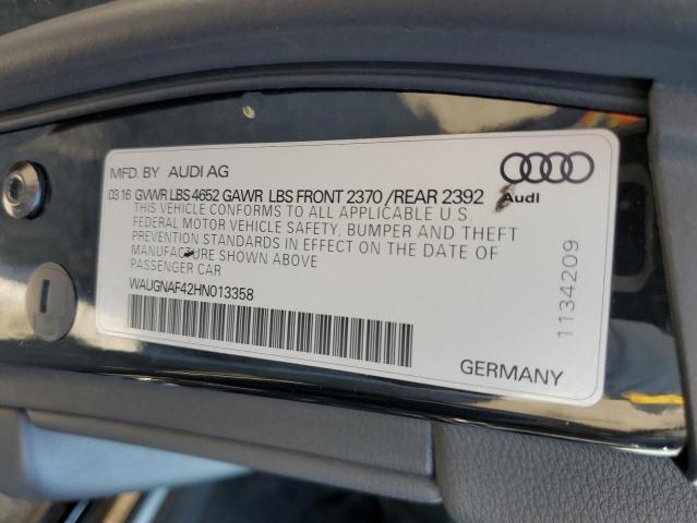 Photo 11 VIN: WAUGNAF42HN013358 - AUDI A4 