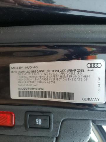 Photo 12 VIN: WAUGNAF44HN018660 - AUDI A4 