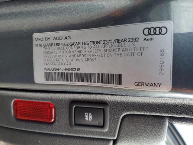 Photo 11 VIN: WAUGNAF47HA040319 - AUDI A4 