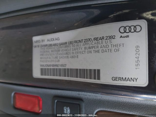 Photo 8 VIN: WAUGNAF48HN016507 - AUDI A4 