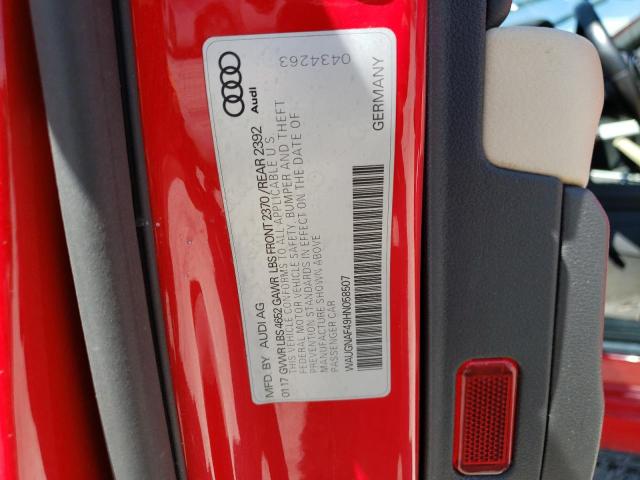 Photo 11 VIN: WAUGNAF49HN058507 - AUDI A4 PREMIUM 