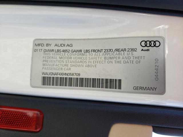 Photo 12 VIN: WAUGNAF4XHN058709 - AUDI A4 PREMIUM 