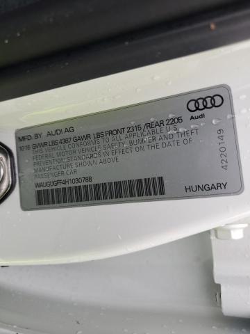 Photo 12 VIN: WAUGUGFF4H1030788 - AUDI A3 