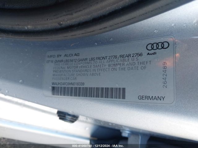 Photo 8 VIN: WAUH2AFC6HN018339 - AUDI A6 