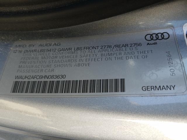 Photo 9 VIN: WAUH2AFC6HN083630 - AUDI A6 PRESTIG 