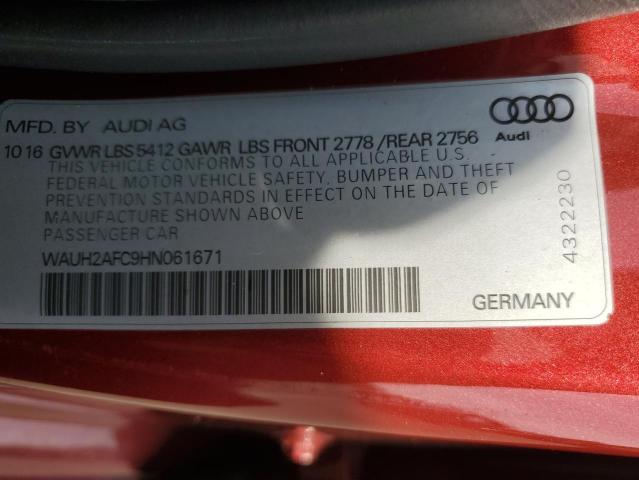 Photo 11 VIN: WAUH2AFC9HN061671 - AUDI A6 PRESTIG 