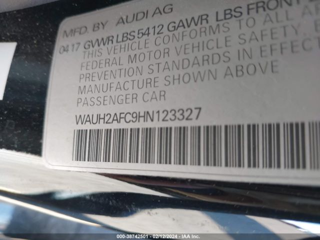 Photo 8 VIN: WAUH2AFC9HN123327 - AUDI A6 