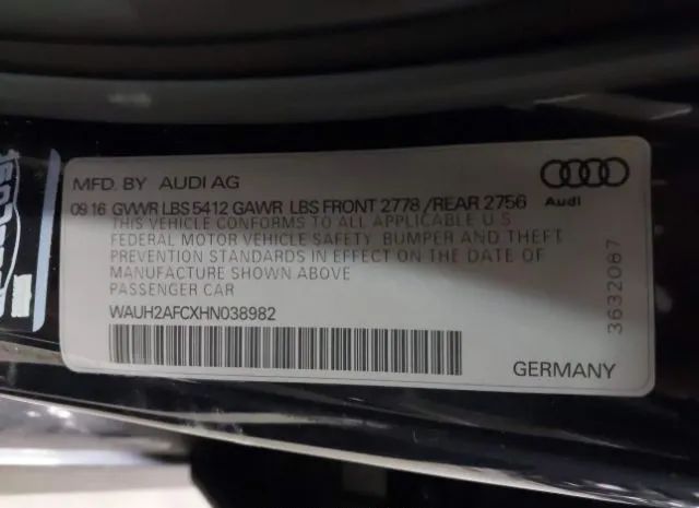 Photo 8 VIN: WAUH2AFCXHN038982 - AUDI A6 