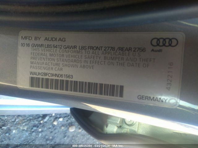 Photo 8 VIN: WAUH2BFC9HN061563 - AUDI A6 