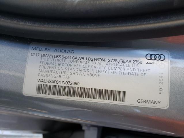 Photo 9 VIN: WAUH3AFC4JN072659 - AUDI A6 PRESTIG 