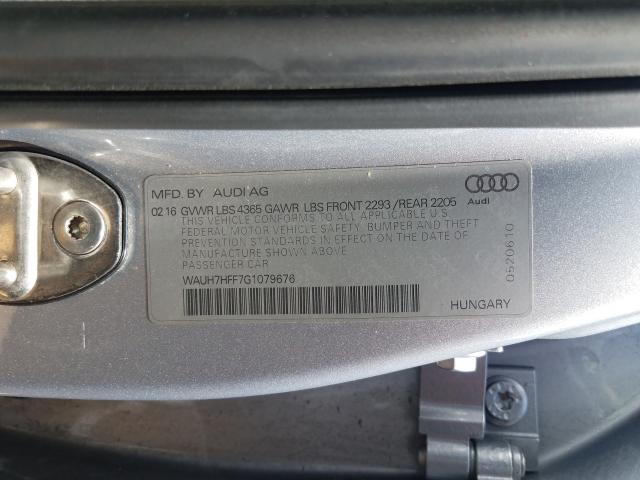 Photo 9 VIN: WAUH7HFF7G1079676 - AUDI A3 PRESTIG 