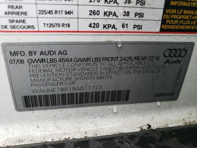 Photo 11 VIN: WAUHE78P19A011723 - AUDI A3 