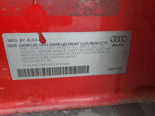 Photo 11 VIN: WAUHF78P56A049366 - AUDI A3 