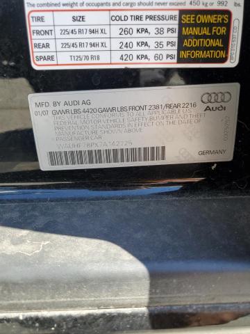 Photo 11 VIN: WAUHF78PX7A142725 - AUDI A3 2 