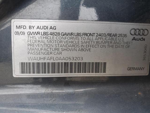 Photo 11 VIN: WAUHFAFL0AA053203 - AUDI A4 PREMIUM 