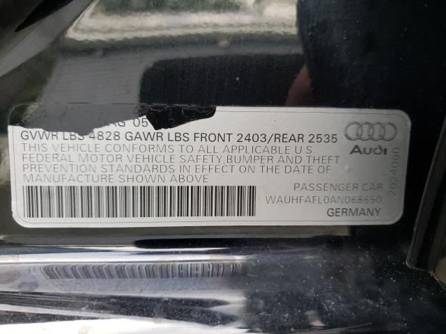 Photo 9 VIN: WAUHFAFL0AN068650 - AUDI A4 PREMIUM 