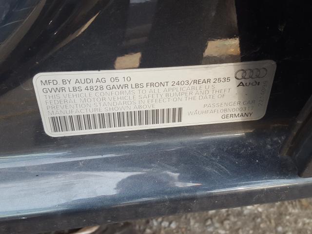 Photo 9 VIN: WAUHFAFL0BN000317 - AUDI A4 PREMIUM 